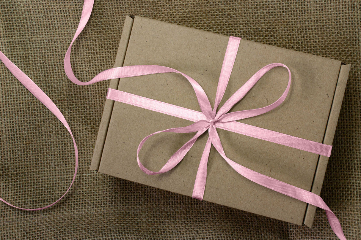 Tasiemka satynowa PUDROWY RÓŻ 6mm