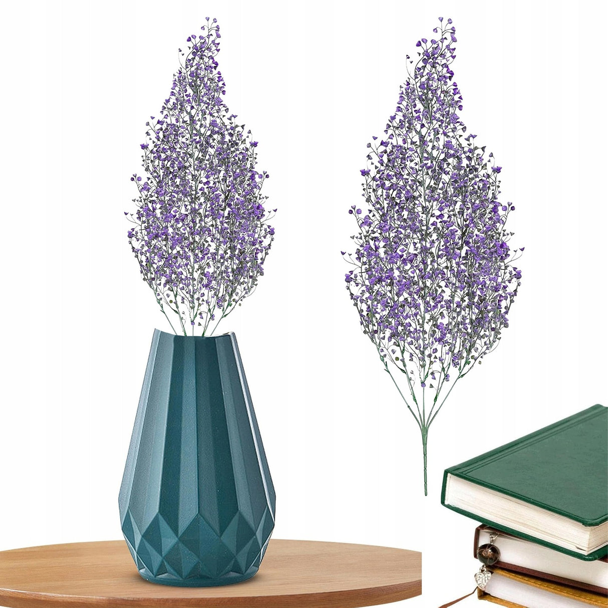 Dekoracja Sztuczne Kwiaty Wierzba Dzwonkowa Fioletowa