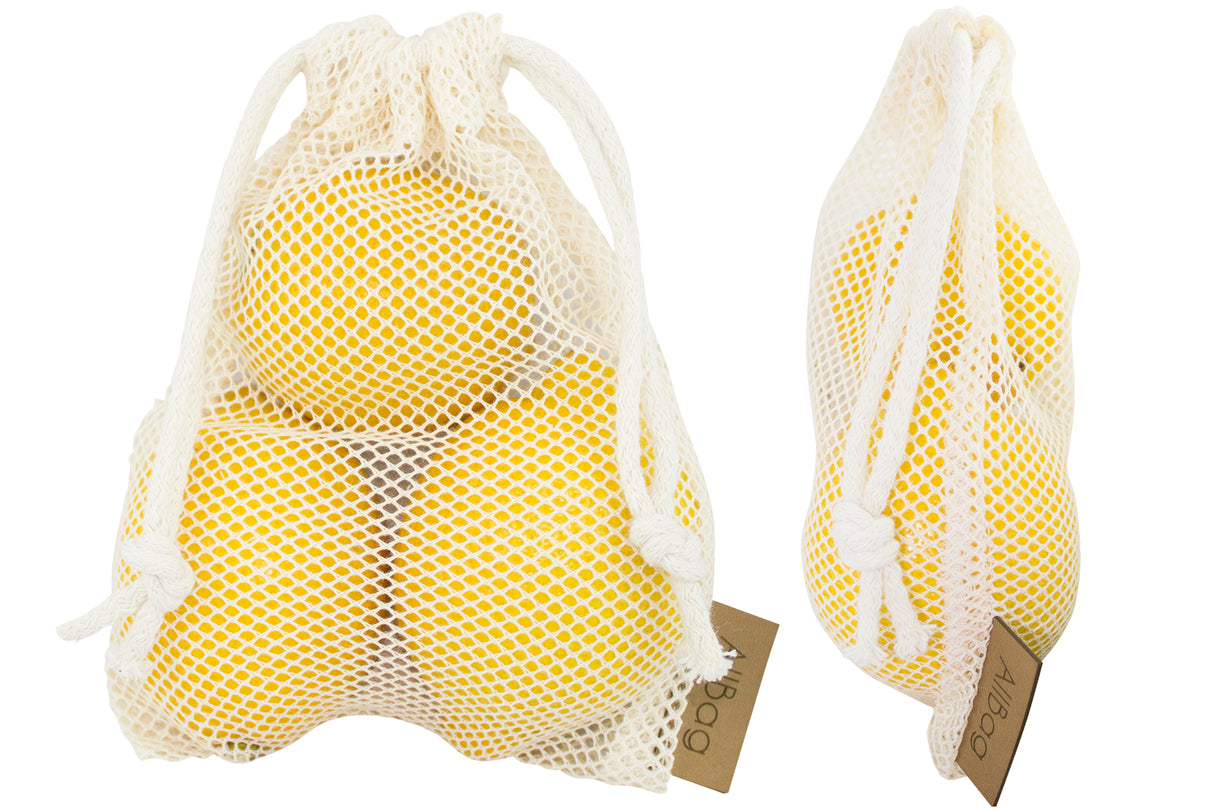 Worek z siatki bawełnianej 150x200mm Ecru