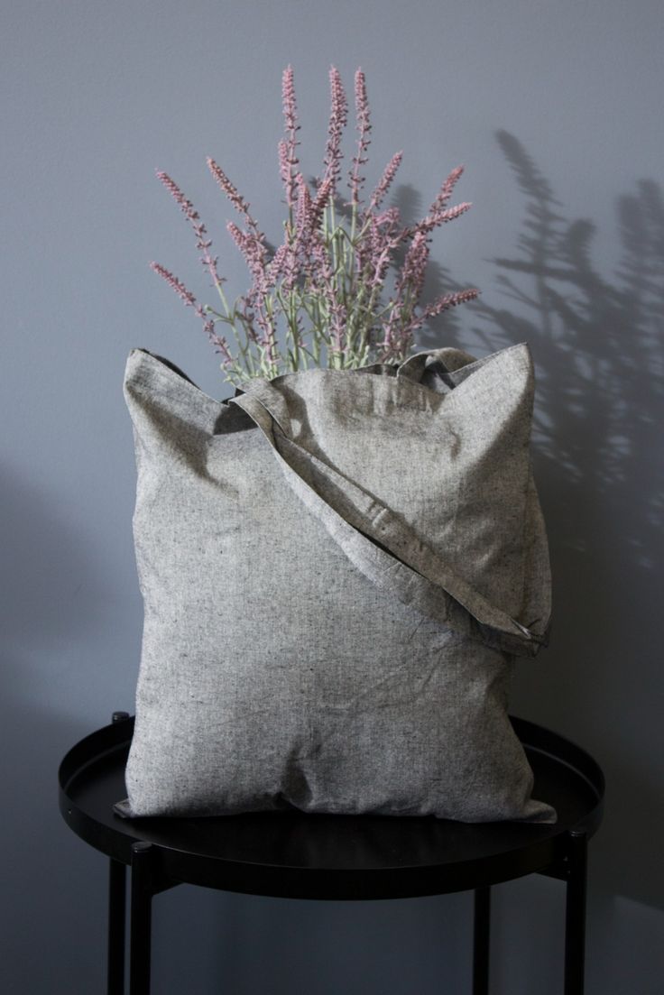 Torba bawełniana 380x420mm Szara melanżowa Uchwyt: 70cm