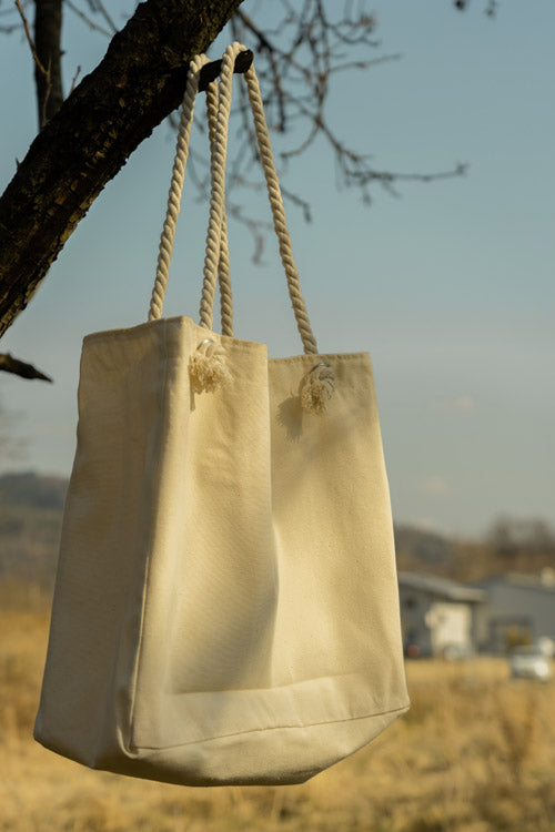 Torba bawełniana Ecru 420x140x140x380mm Plażowa