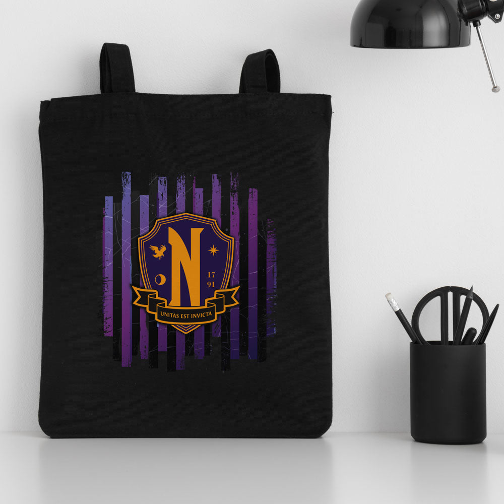 Torba bawełniana WEDNESDAY ADDAMS CZARNA