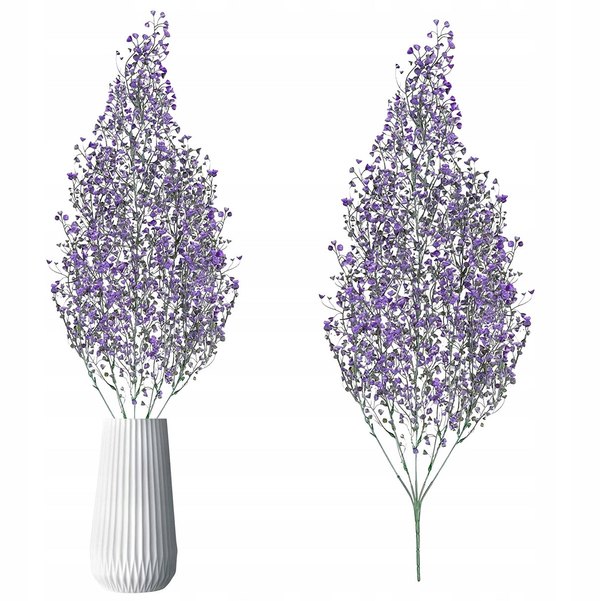 Dekoracja Sztuczne Kwiaty Wierzba Dzwonkowa Fioletowa