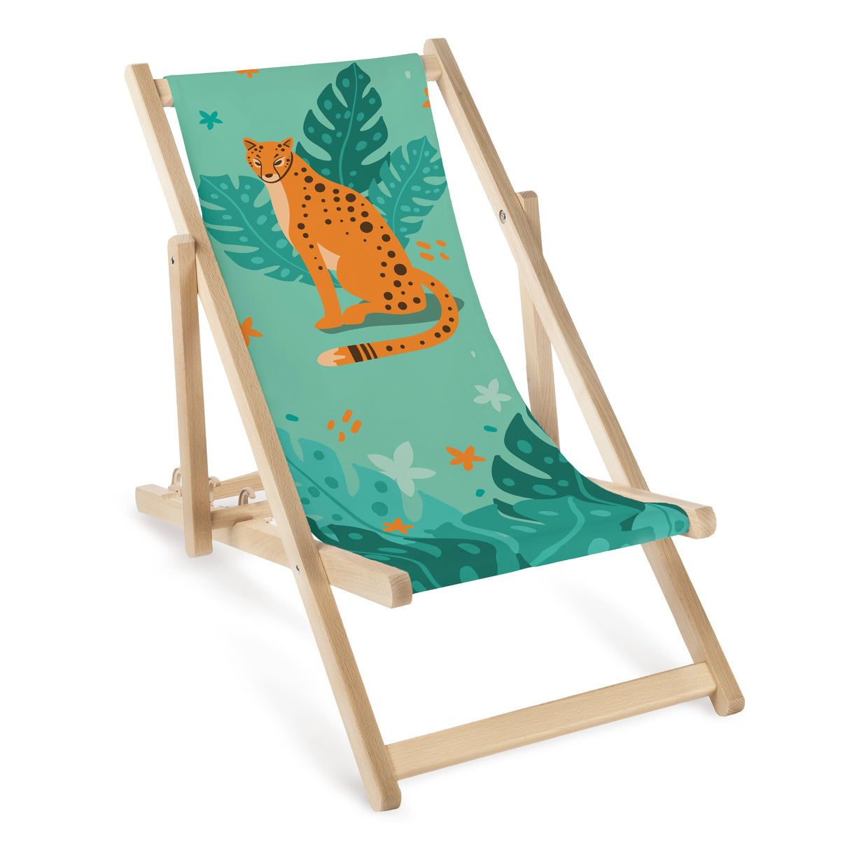 Leżak drewniany dziecięcy Gepard