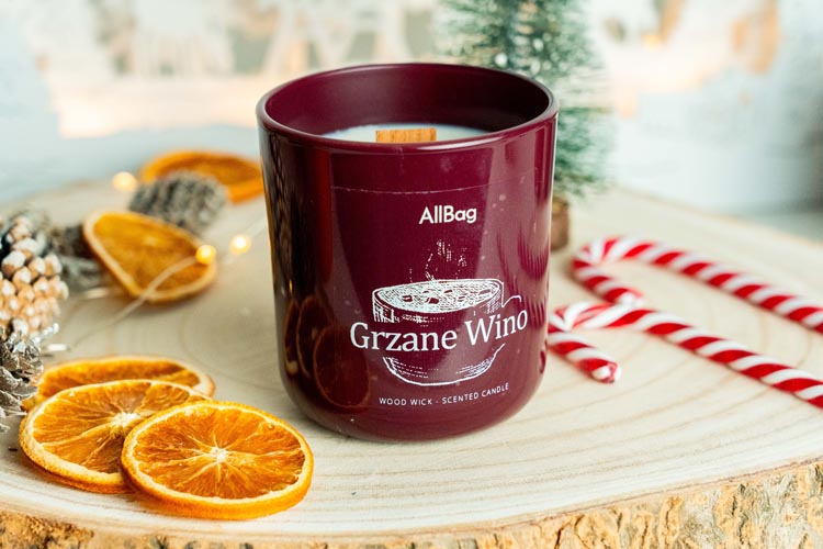 Świeca sojowa zapachowa Grzane Wino