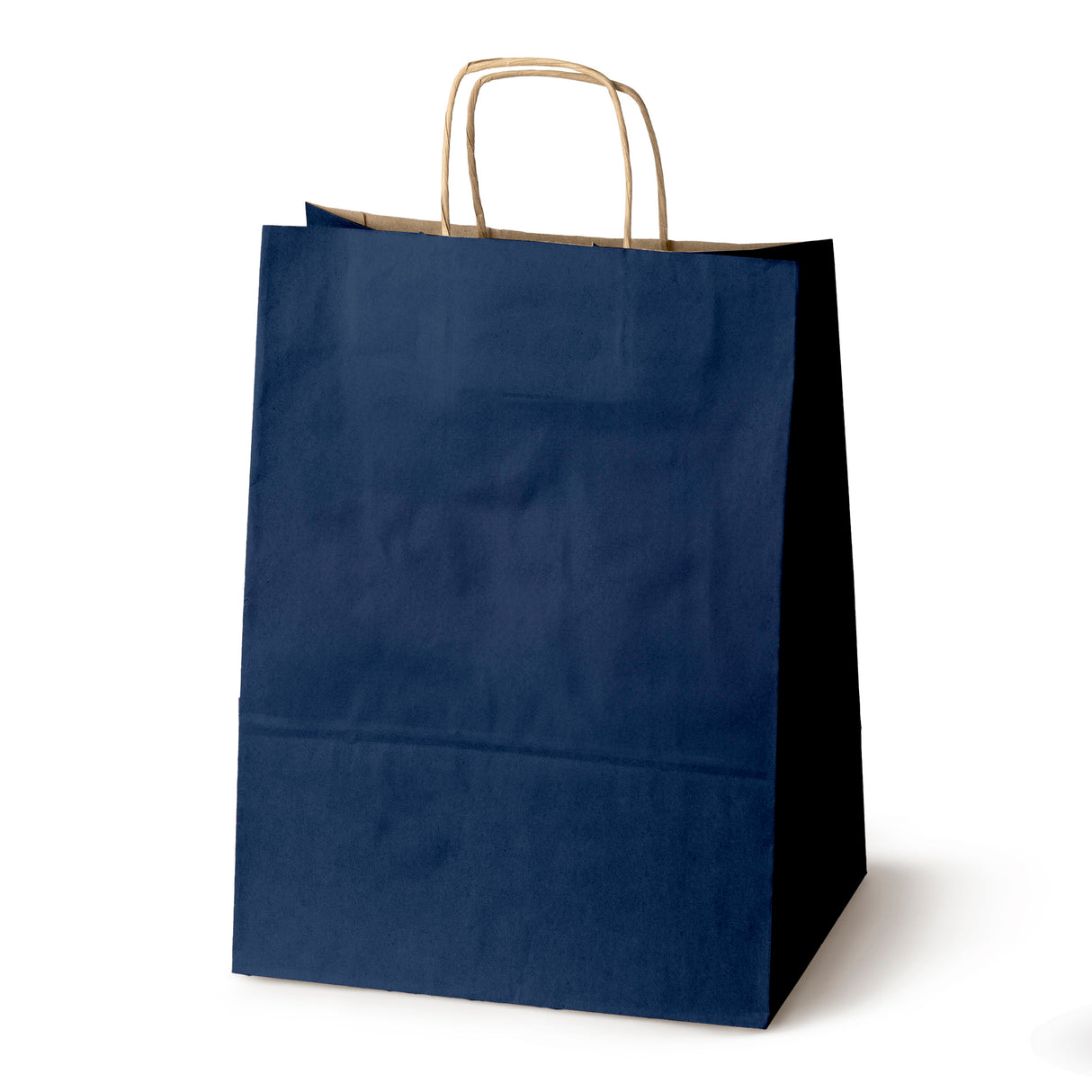 Torba papierowa z uchwytem skręcanym 305x170x425mm Granatowa