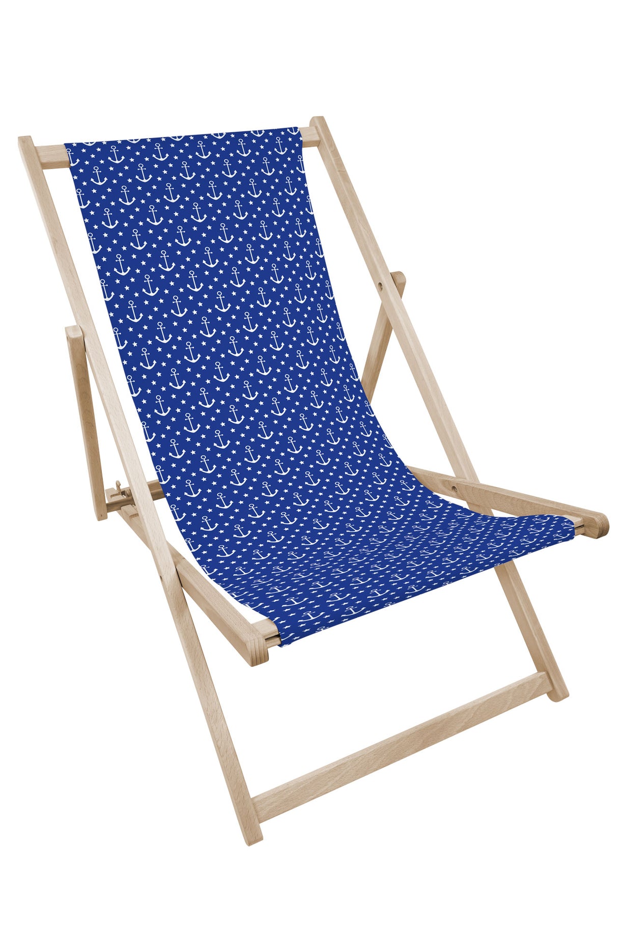 Leżak drewniany z nadrukiem KOTWICE