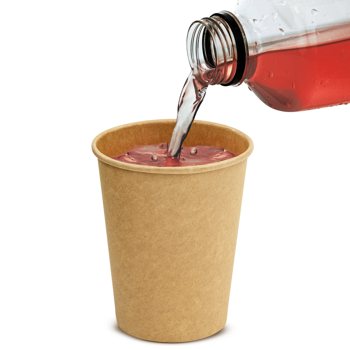 Kubeczki papierowe 250ml 100szt KRAFT