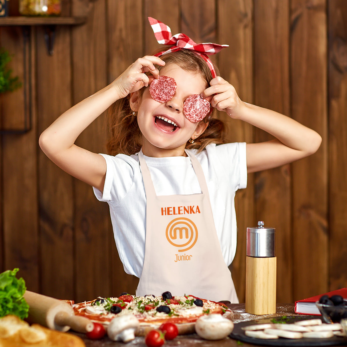 Fartuch dziecięcy MASTERCHEF JUNIOR + IMIĘ