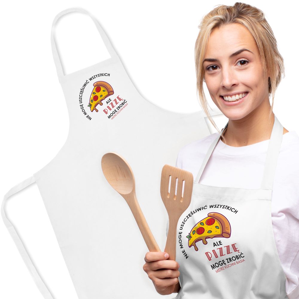 Fartuch bawełniany z nadrukiem - Nie mogę uszczęśliwić wszystkich