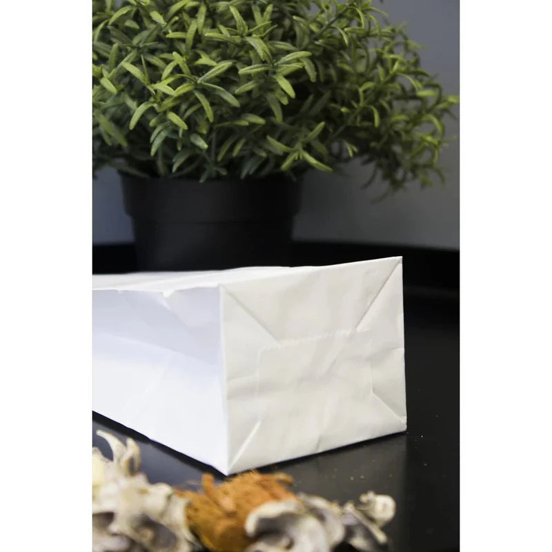 Torba papierowa klockowa 120x95x325mm Biała 1000szt.