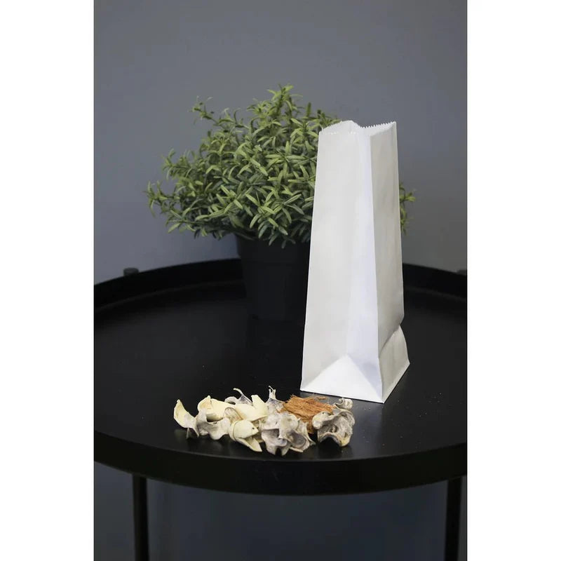 Torba papierowa klockowa 120x95x325mm Biała 1000szt.