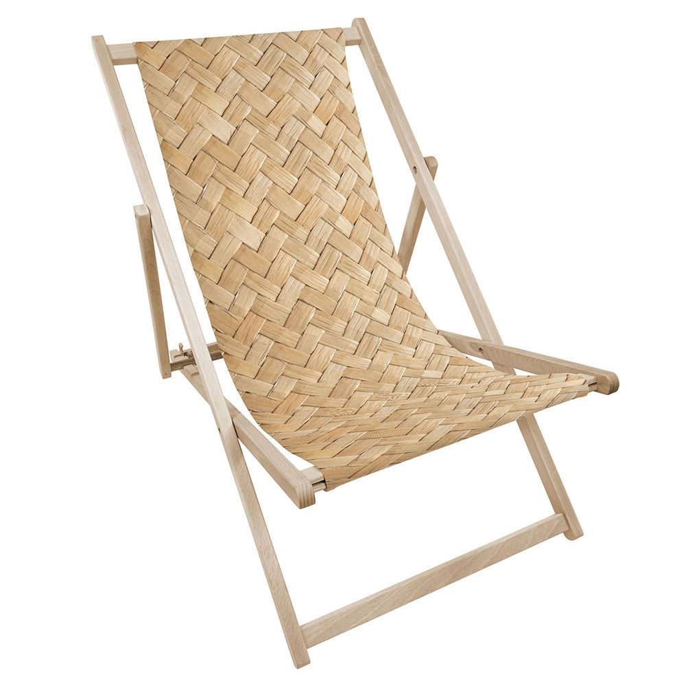 Leżak drewniany z nadrukiem PLECIONKA