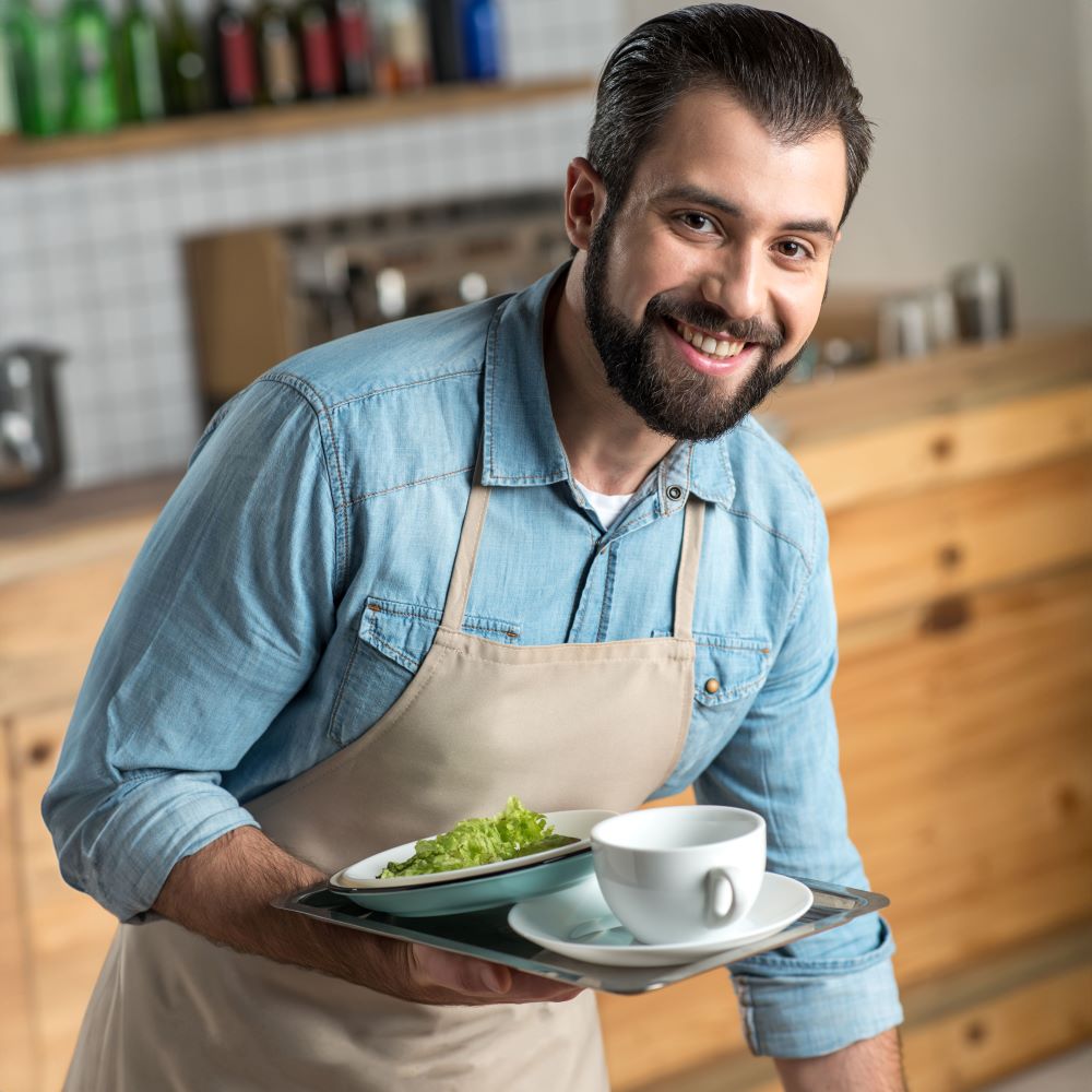 Fartuch kuchenny Ecru