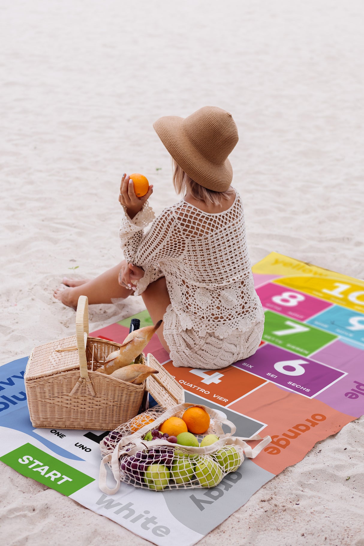 Szybkoschnący Ręcznik Plażowy GRA W KLASY 150x80 cm