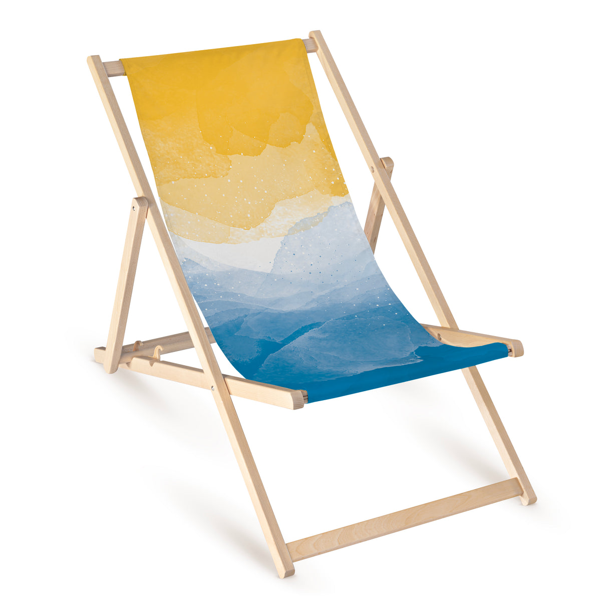 Leżak drewniany z nadrukiem SEA