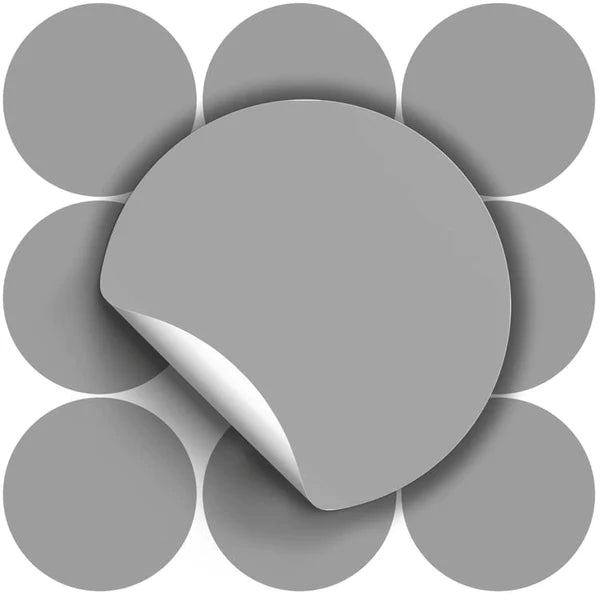 Naklejki SZARE ozdobne 10szt.