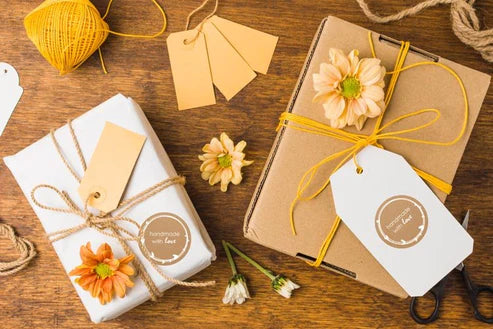 Naklejki HANDMADE with love ozdobne 10szt.