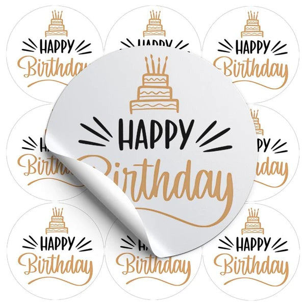 Naklejki HAPPY BIRTHDAY ozdobne 10szt.