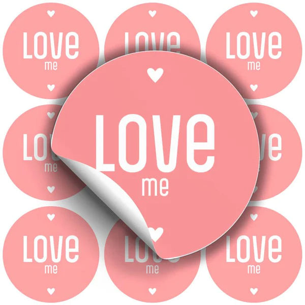 Naklejki LOVE ME ozdobne 10szt.