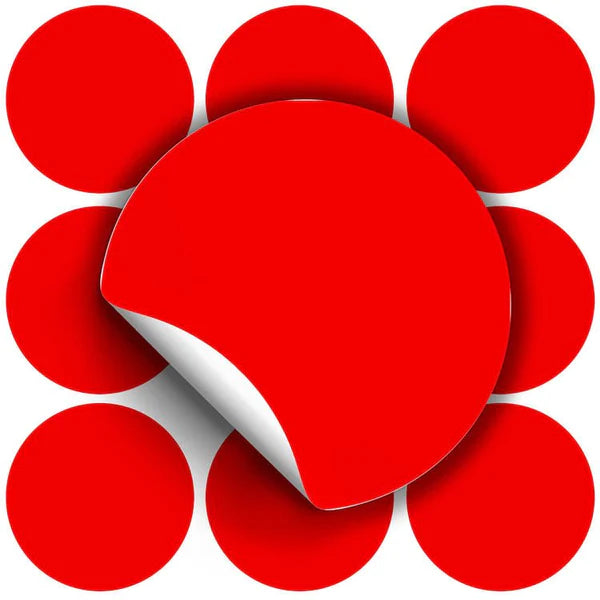 Naklejki Czerwone ozdobne 10szt.