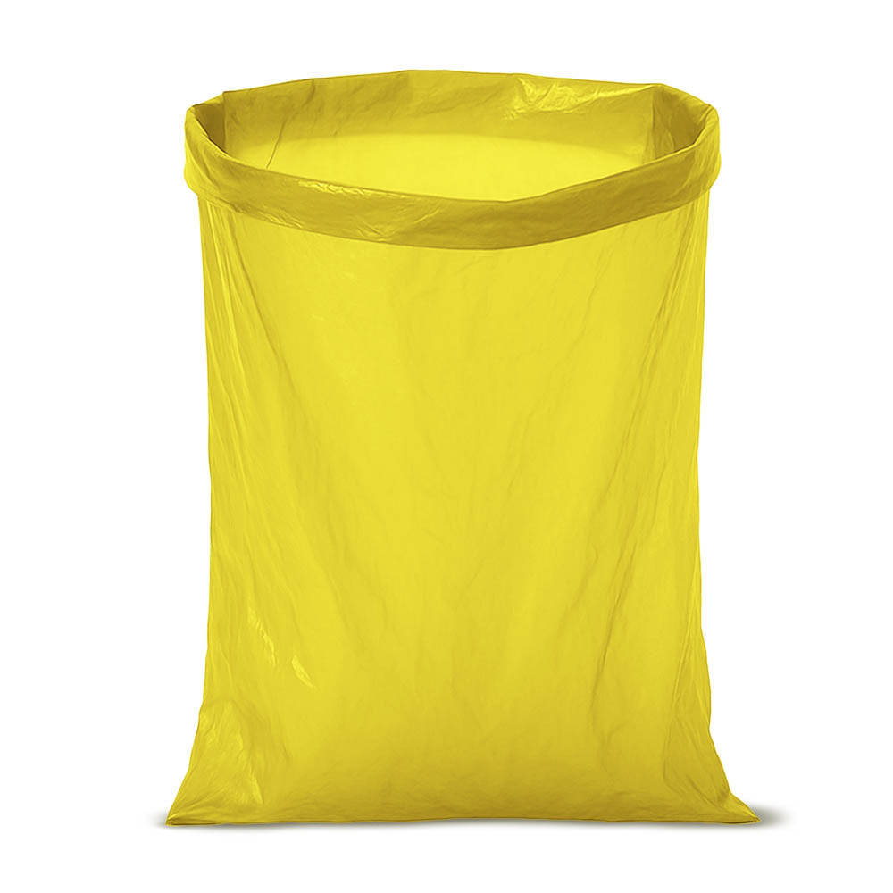 Wytrzymałe żółte worki na śmieci 60 L