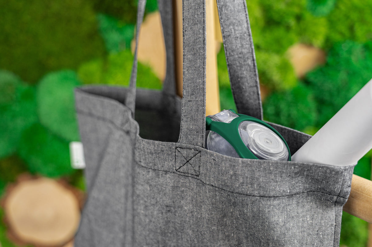 Torba bawełniana 380x420mm Szara melanżowa Uchwyt: 70cm