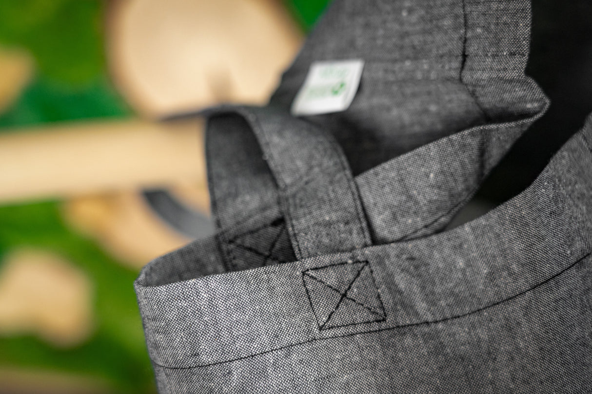 Torba bawełniana 380x420mm Szara melanżowa Uchwyt: 70cm