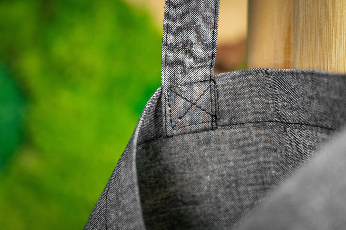 Torba bawełniana 380x420mm Szara melanżowa Uchwyt: 70cm