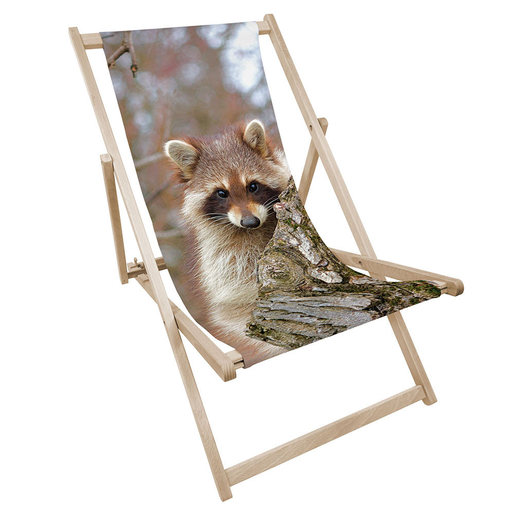 Leżak drewniany z nadrukiem SZOP PRACZ