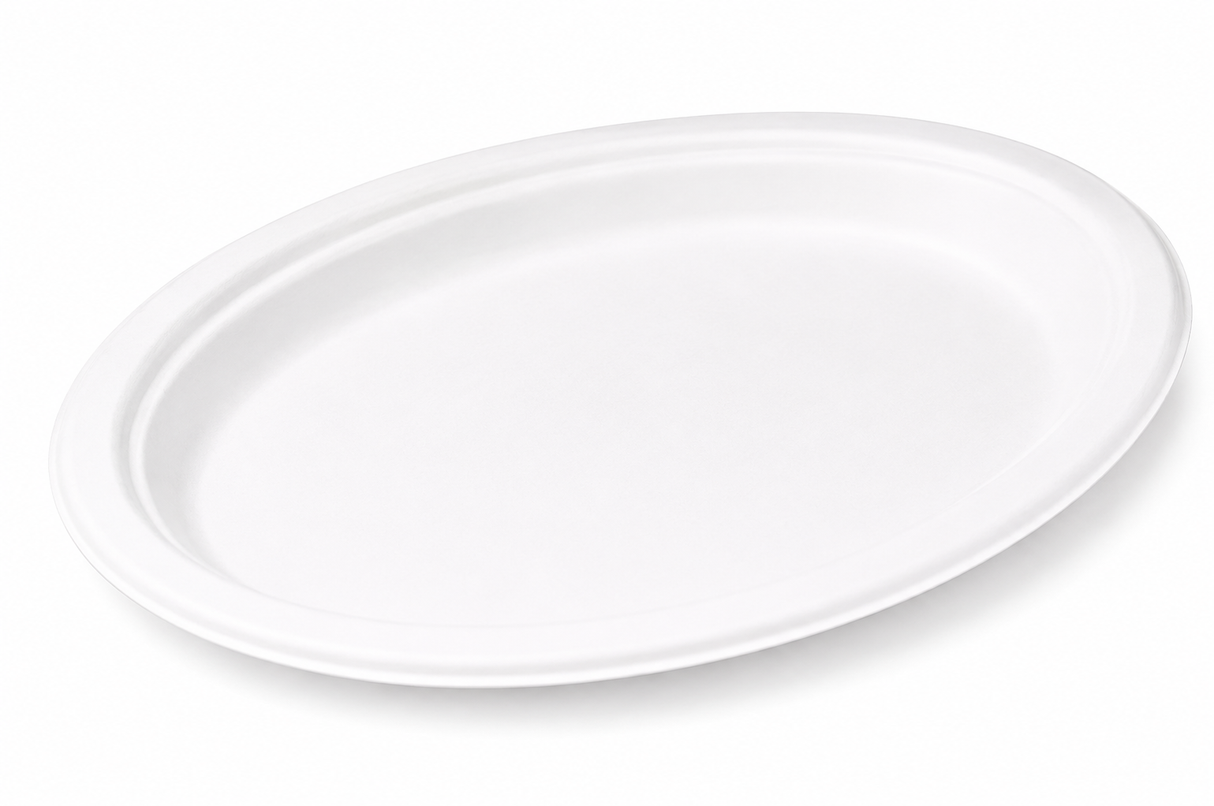 Talerz z trzciny cukrowej 32cm 50szt
