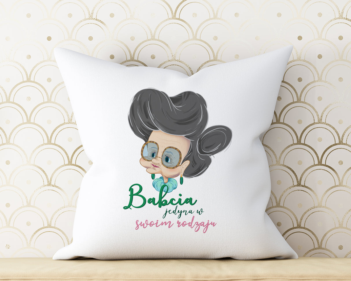 Poduszka na Dzień Babci - Jedyna w swoim rodzaju Prezent na Dzień Babci