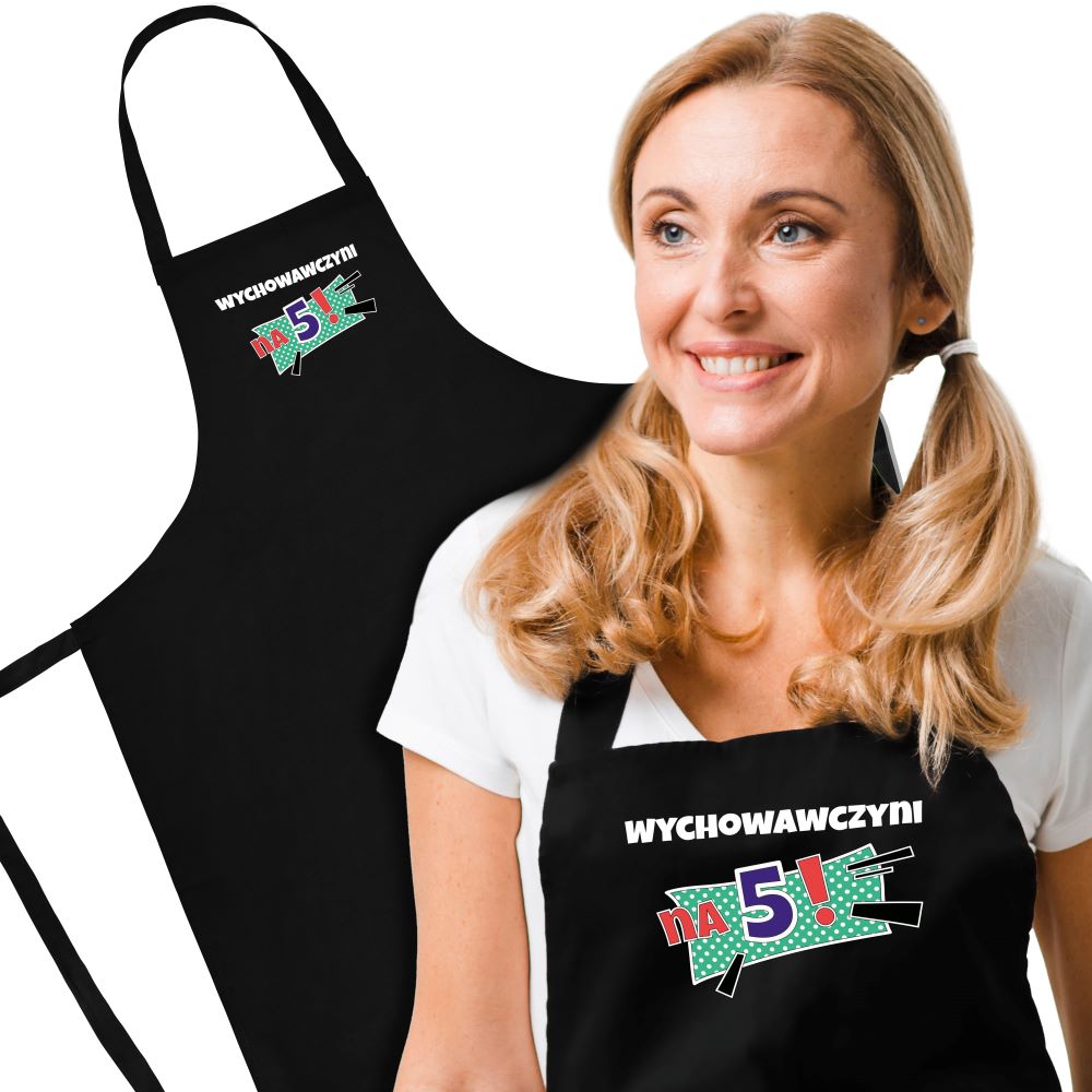 Prezent na dzień nauczyciela fartuch WYCHOWAWCZYNI NA 5