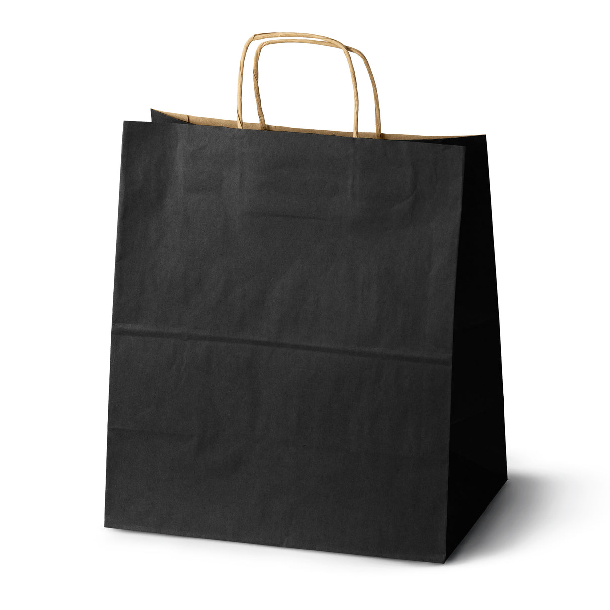 Torba papierowa z uchwytem skręcanym 300x170x340mm Czarna
