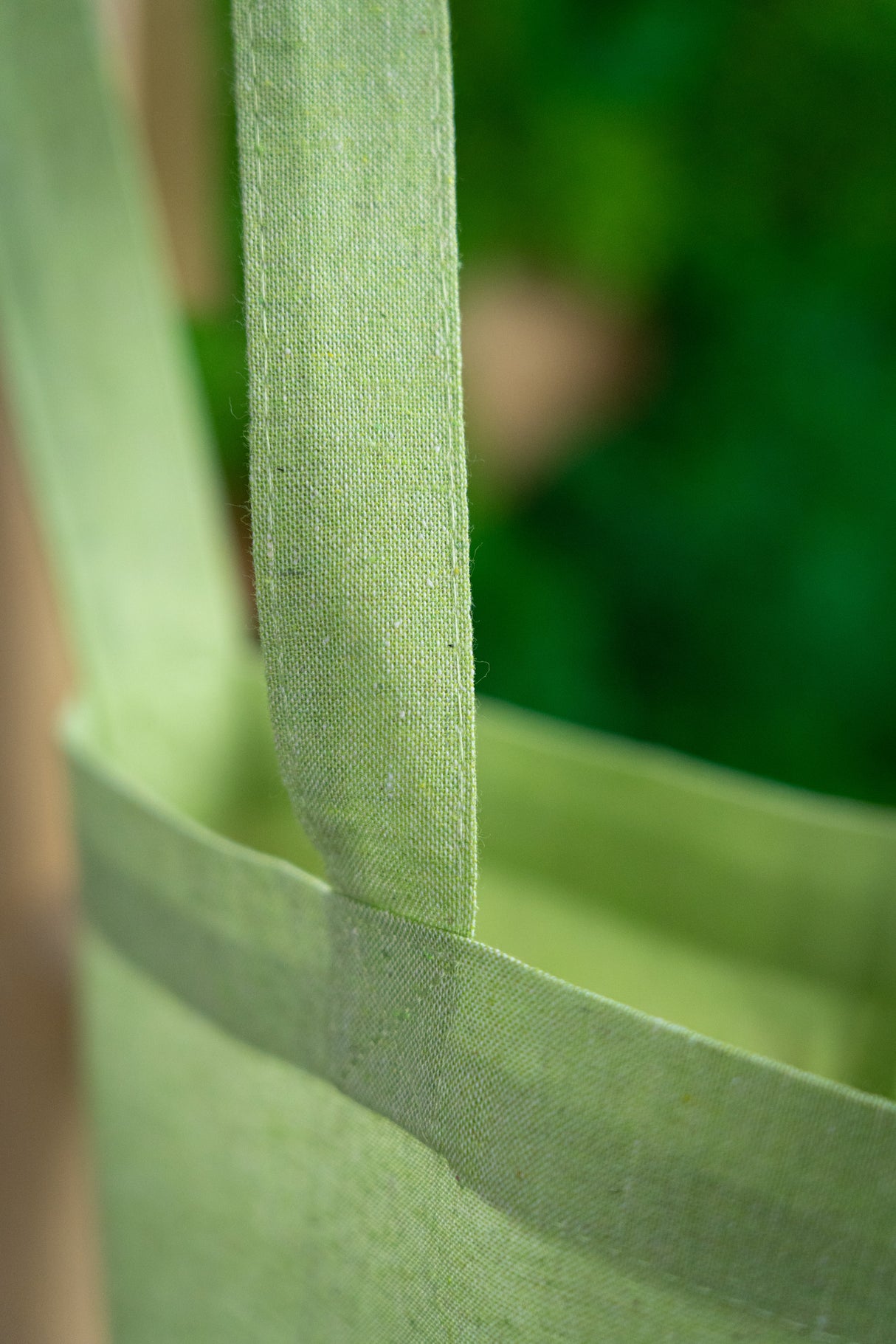 Torba bawełniana 380x420mm Zielona Uchwyt: 70cm