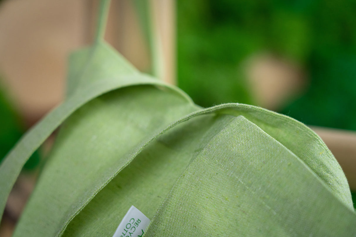 Torba bawełniana 380x420mm Zielona Uchwyt: 70cm