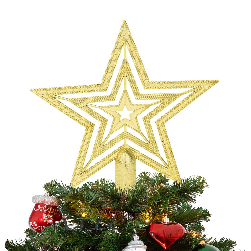 Gwiazda na choinkę złota Bożonarodzeniowa