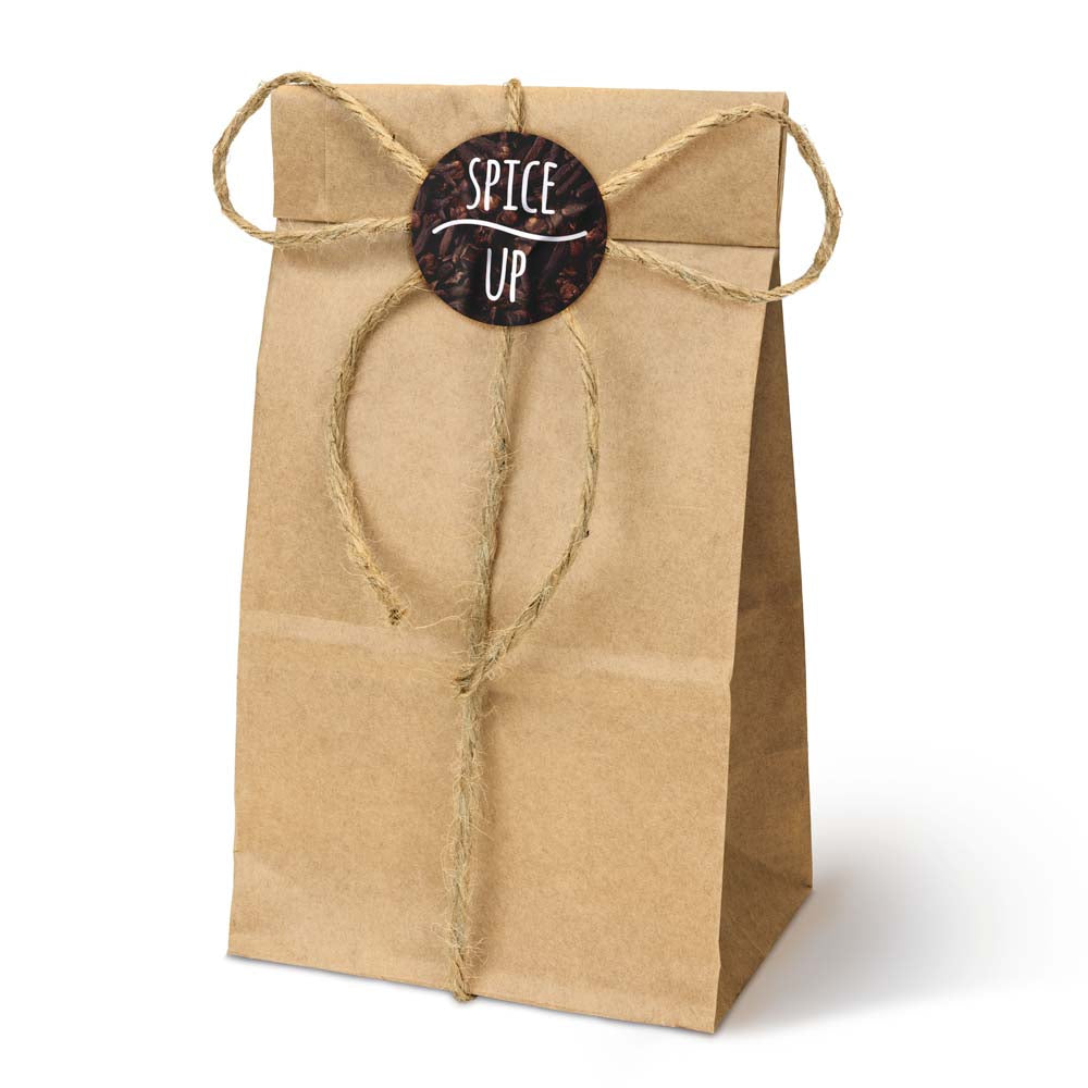 Torba papierowa klockowa 80x65x190mm Brązowa 1000szt