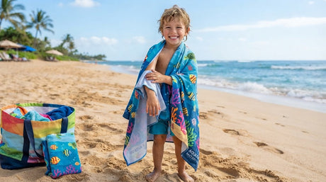 Wyprawka na basen i plażę. Dlaczego ręczniki szybkoschnące to najlepszy wybór dla Twojego dziecka?