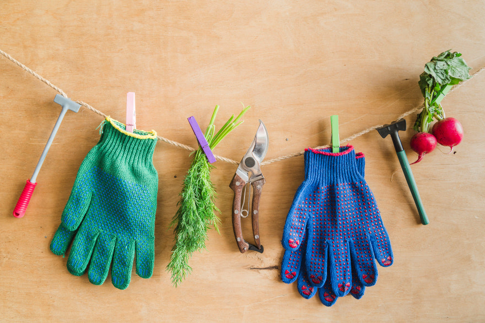 Rękawice rękawiczki nitrylowe i ogrodowe