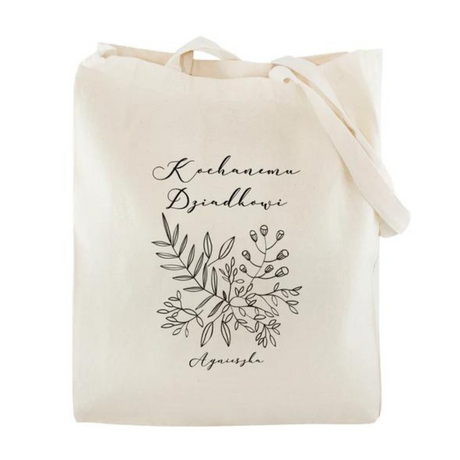 Zestaw personalizowany Torba Bawełniana,Kubek,Poduszka Kochanej Babci+Imię Prezent na Dzień Babci