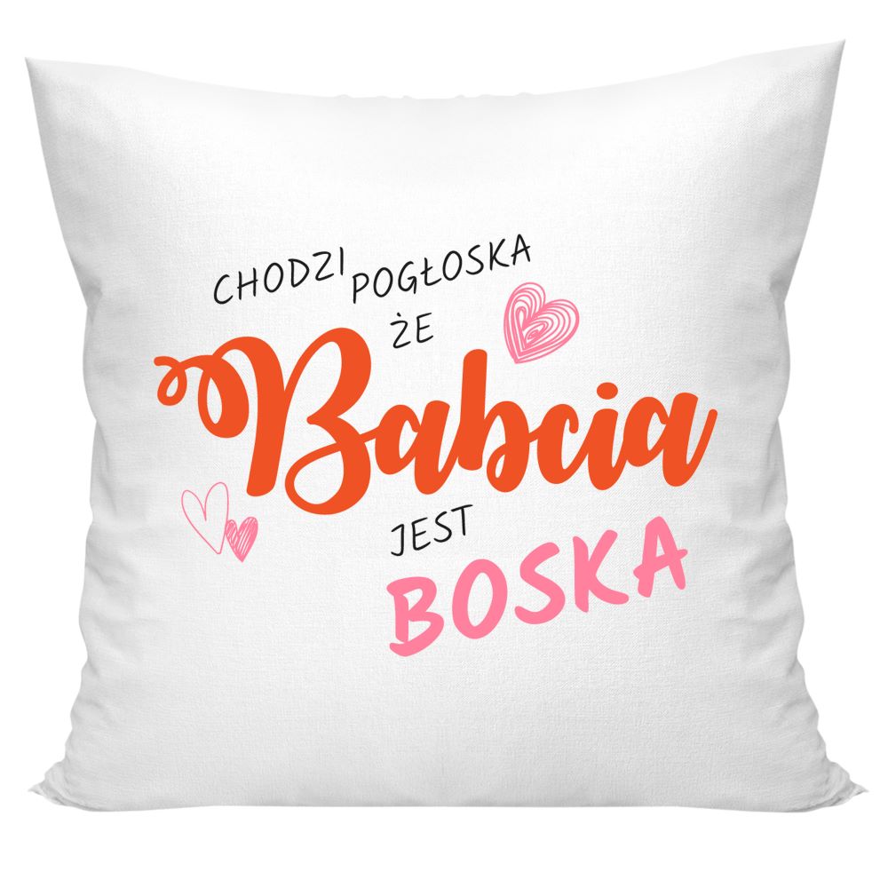 Poduszka na Dzień Babci - Babcia jest boska