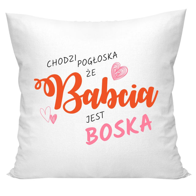 Poduszka na Dzień Babci - Babcia jest boska Prezent na Dzień Babci