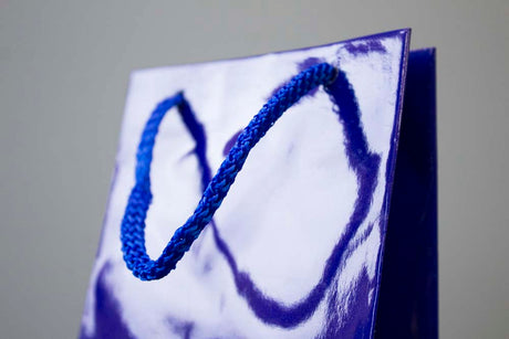 Torba laminowana z uchwytem sznurkowym 110x90x400mm Granatowa