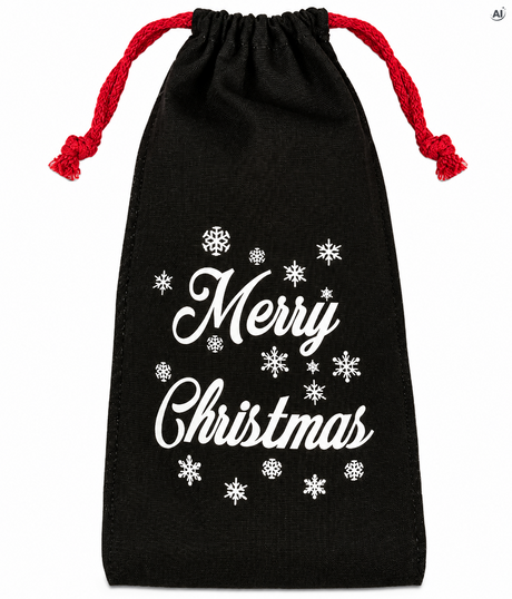 Woreczek bawełniany 15x30cm Merry Christmas