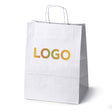 Torba Papierowa 305x170x425mm z Nadrukiem FULLPRINT Biała od 50 szt.