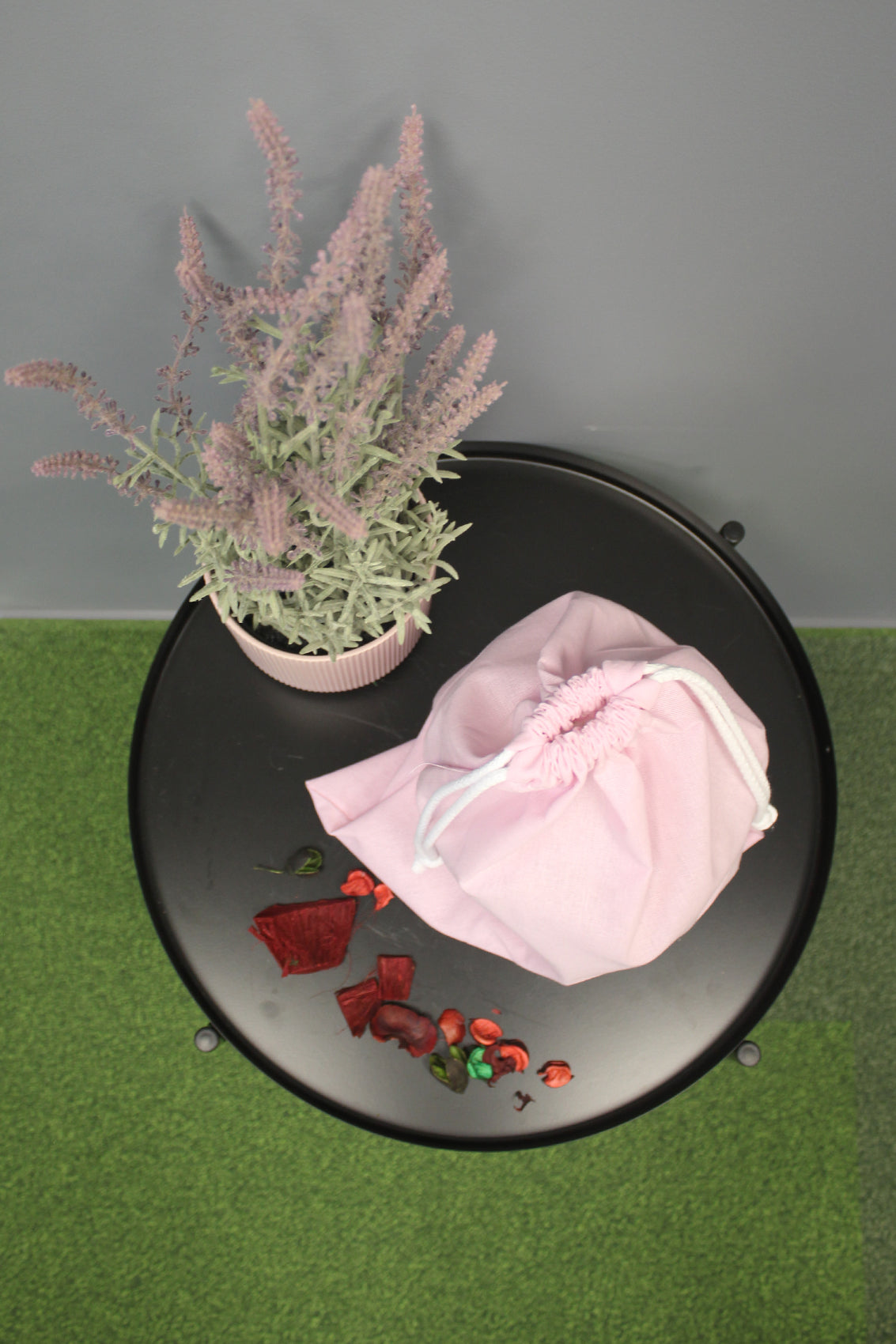 Worek bawełniany różowy 30x40 cm 135g/m2