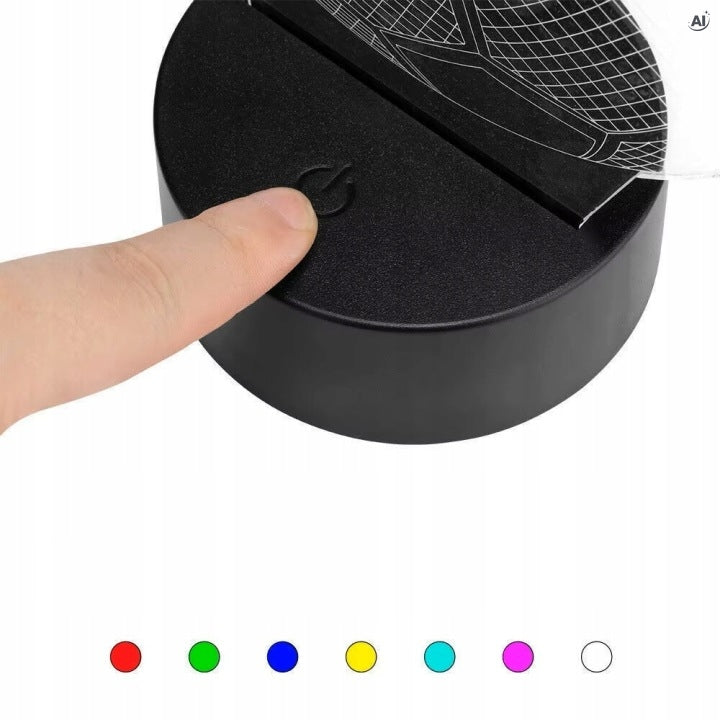 Lampka LED 3D z motywem