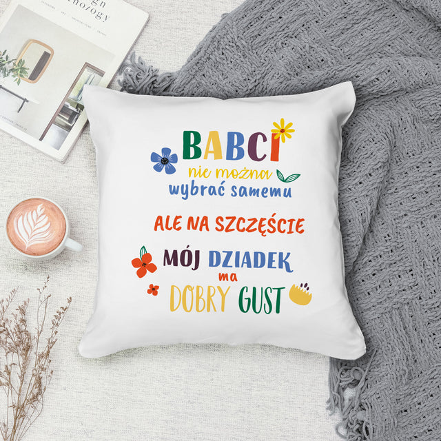 Poduszka na Dzień Babci - Dziadek ma dobry gust