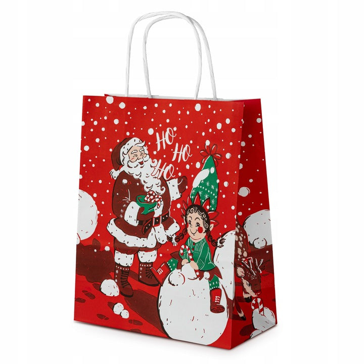 Zestaw świątecznych toreb papierowych 6szt.